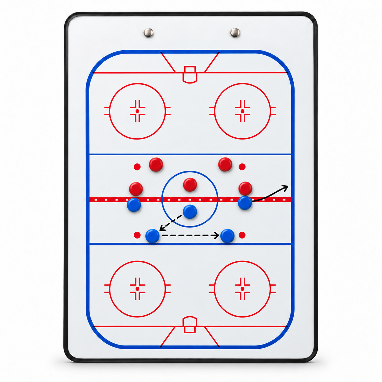 JR HOCKEY Eishockeytaktiktafel 35 × 25 cm – magnetisch, beidseitig – Bild 3