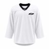 Eishockeytrainingstrikot JR HOCKEY weiß / schwarz